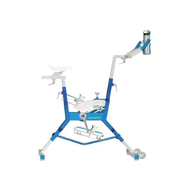 Aquabike Aluminium WR5 WX-WR5A - Vélo Piscine Spinning - Résistance Hydraulique - Réglages Mécaniques - Utilisation Pieds Nus - Prof. 1,1-1,6m - WX Water Flex Water Fitness Expert