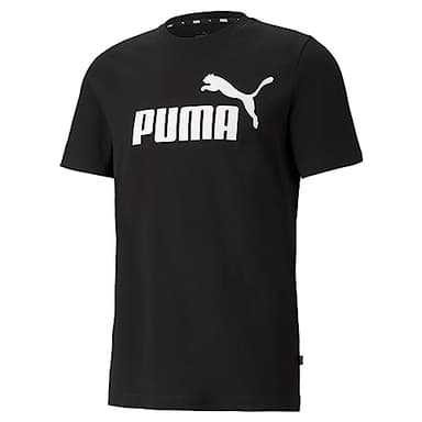 PUMA ESS Logo Tee T-Shirt Homme, blanc, Taille M