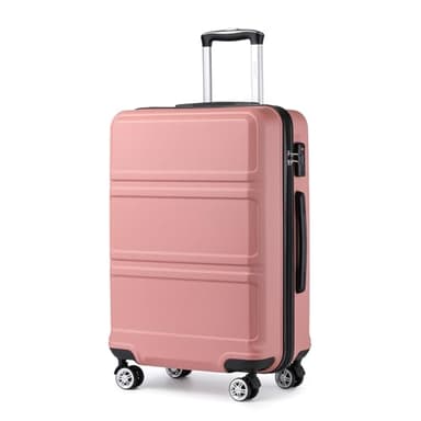 Kono Valise Moyenne 65cm Rigide ABS Valise de Voyage 24 Pouces à 4 roulettes et Serrure TSA, Nu