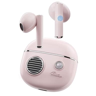 KOOGMOON Écouteurs Bluetooth 5.3: Ecouteurs sans Fil - HiFi Stéréo Wireless Earbud - Oreillette Bluetooth avec Réduction du Bruit D'Appel - Intra-Auriculaires Sport Chargement USB C Rose