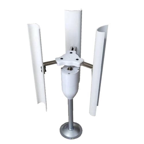 JOXLOVER Générateur d'énergie éolienne, Turbine Éolienne Verticale 12V, Générateur À 3 Pales, Charur, Mode D'enseignement De La Puissance pour terrasse, Marine, Camping-Car, Chalet, Bateau