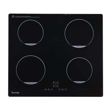 Topwish plaque induction 4 feux, plaque induction 60cm encastrable, table de Cuisson electriquecon avec sécurité enfant, funzione Boost, touch control, indicatore di calore residuo, 7200W