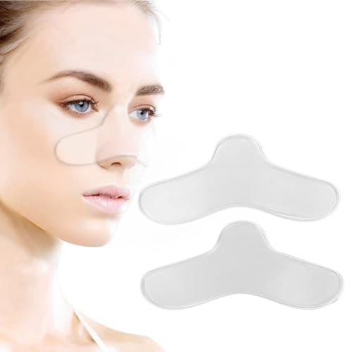 XUKZIMA 2 Pcs Coussin nasal en silicone pour masque CPAP Coussin nasal confortable pour ventilateur Compatible avec la plupart des masques Fournitures pour machine CPAP
