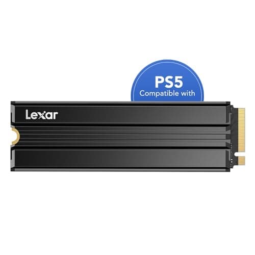 Lexar NM790 SSD Interne 1To avec dissipateur Thermique, M.2 2280 PCIe Gen4x4 NVMe 1.4 SSD, Jusqu'à 7400 Mo/s en Lecture, 6500 Mo/s en écriture, pour PS5, PC et Les Joueurs (LNM790X001T-RN9NG)