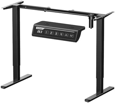 ErGear Bureau Assis Debout Électrique,Cadre Bureau Assis Debout avec 4 mémoires de contrôle jusqu'à 118cm, Cadre Seulement