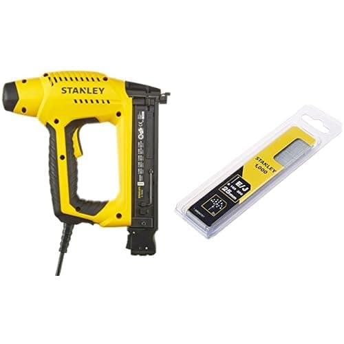 STANLEY 6-TRE650 Cloueur Électrique + Stanley 1-SWKBN100T Clou 25 mm Boîte 1000 pièces