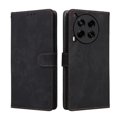 SHIEID Compatible avec Tecno Camon 30 5G Étui avec Portefeuille, étui à Rabat en Cuir PU avec Porte-Cartes, étui de Protection RFID pour étui Tecno Camon 30 5G-01
