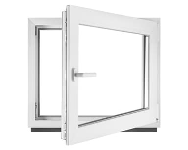 Fenêtre en PVC blanc double vitrage 4/24/4 LxH 60 x 40 cm d'ouverture Droite Toutes les tailles 600 x 400 mm Oscillo-battant 1 vantail - BauPlaza