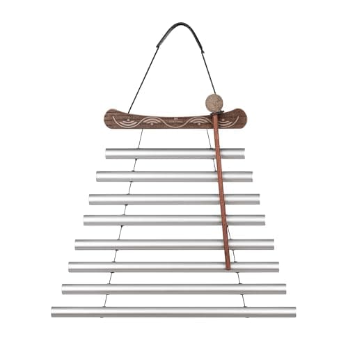 Sonic Energy MFC8CSHMIS - Carillon de méditation - 8 tons en C# mineur (432 Hz) - Pour la relaxation et la méditation - Avec sac et maillet