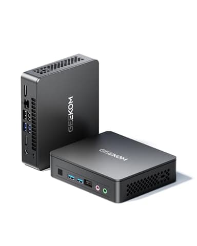 GEEKOM Mini PC Air12 Lite, Intel Alder Lake N100 Processeur, 8GB DDR4 256GB SSD, Windows 11/ WiFi 5 & BT 5.1/6×USB Ports/Double Écran 4K/ HDMI 2.0/ Mini Ordinateur de Bureau