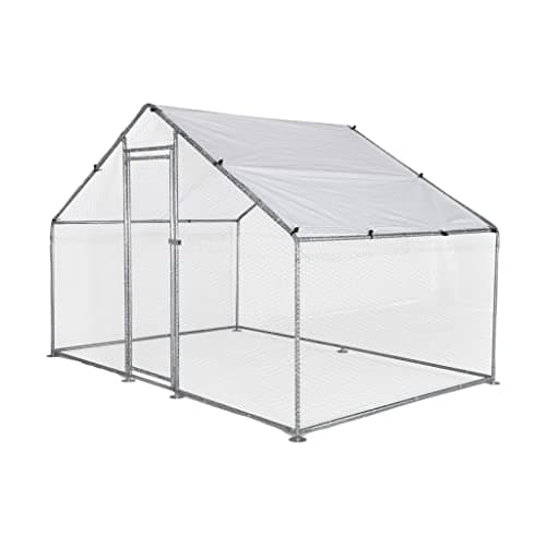 Alice's Garden - Enclos pour poulailler 6m² - Babette - Volière en Acier galvanisé. bâche de Toit imperméable et Anti UV. Porte avec loquet. enclos pour Animaux 3x2m