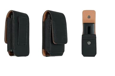 caseroxx Étui pour téléphones Mobiles Seniors de différentes Marques – Doro, Nokia, Emporia, Beafon, SPC, etc. avec Passant de Ceinture, Disponible en Plusieurs Couleurs Noir