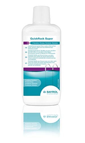 Bayrol Quickflock Super 4195170 Floculant liquide spécialement conçu pour les filtres à sable avec effet de clarification très rapide pour une eau particulièrement trouble.