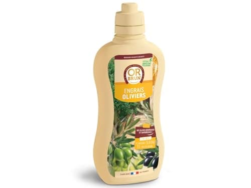 OR BRUN Engrais Oliviers - 1L - Fortifie Les Oliviers & Favorise La Croissance - Fabriqué En France - Utilisable En Agriculture Biologique OBRECLOLIVIER1