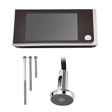 LetCart Visionneuse De Judas De Porte Numérique, Sonnette sans Fil avec Caméra 3,5 Pouces 720HD écran Couleur LCD Intérieur Visuel 120 ° De Large Visualisation Moniteur Intelligent