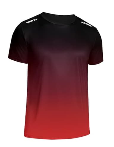 Weardear T-Shirt de Sport pour Hommes Chemise Fonctionnelle Chemise d'entraînement Respirante à séchage Rapide Chemise de Course à Manches Courtes