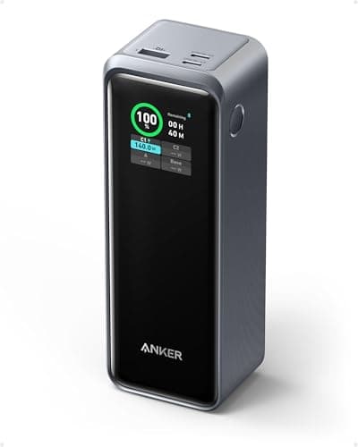 Anker Prime Batterie Externe 27650mAh Banque d'alimentation, Chargeur Portable 250W,3 Ports (99,54 Wh), MacBook Pro/Air, iPhone 16/15/14/13, AirPods,Samsung