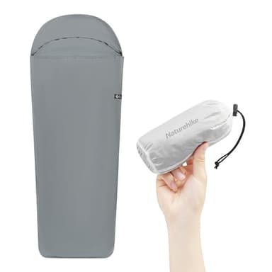 Naturehike Sac de Couchage Léger, Doux pour la Peau, Portable, Lavable en Machine, Drap de Voyage pour Camping, Auberge, Pique-Nique, Randonnée (Bleu)