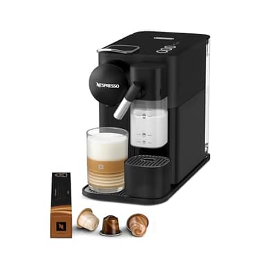 De'Longhi Nespresso Lattissima One Evo EN510.B, Machine a Café Capsule, Expresso et Cappuccino, 1450W, Noir
