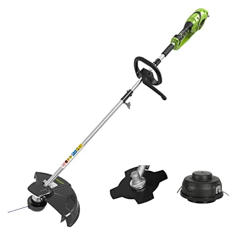 Greenworks Coupe-bordure & Débroussailleuse à Fil Électrique 230V 40cm, Tête de Coupe