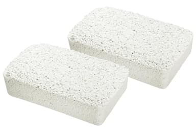 WENKO Lot de 2 recharges de 2kg pour absorbeur d'humidité | Recharges pour déshumidificateur | 2 x 2 kg recharges de Chlorure de calcium | 20,5 x 7 x 12,5 cm | Blanc