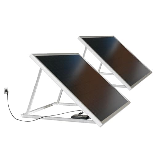 Kit Solaire Autonome Connecté KATEZER - Solution Prêt à Brancher - Panneau Bifacial Katezer - Installation Facile - Suivi de Production - 3 Types de Pose : Sol, Mur, Balcon (KIT DOUBLE 840W)