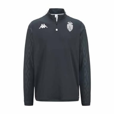 Kappa ABLAS Pro 8 Monaco Sweat ASM | Homme | Taille L | Gris DK/Blanc