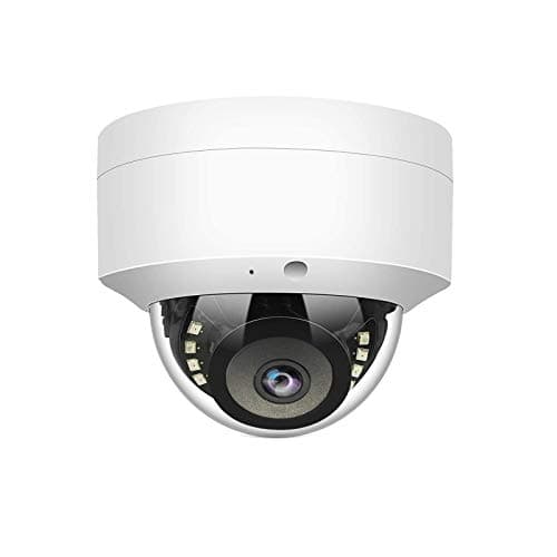 WiTi Caméra IP PoE 5 MP, caméra de Surveillance dôme de sécurité avec Microphone Audio, Objectif Grand Angle 2,8 mm, détection de Mouvement,métal Massif IP66(Pas PTZ)