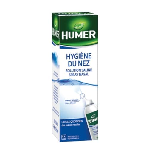 Humer - Spray nasal Hygiène du nez - Format familial : dès 1 mois - Solution saline - 100ml