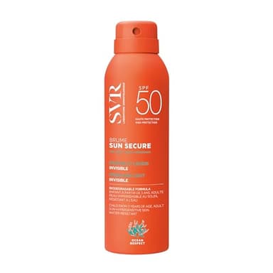 SVR - Sun Secure Brume SPF50+ - Brume solaire légère et invisible – Très haute protection UVA, UVB, infrarouge & lumière visible – Peaux sensibles – Niacinamide, Vitamine E – 200 ml