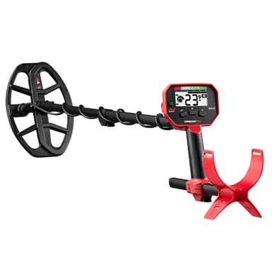 Minelab Vanquish 340 Détecteur de Métaux Multi-Fréquences Auto-Sélection pour Adultes avec V10 10 "x7 Double-D Waterproof Coil (3 Modes de Détection)
