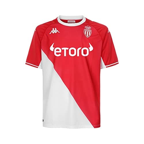 Kappa Kombat Home Monaco T-Shirt, Rouge/Blanc, S Mixte