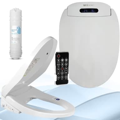 WCCONCEPT wc japonais abattant lavant sechant+ FILTRE ANTICALCAIRE- MARQUE FRANCAISE- cuvette toilette japonaise avec frein de chute-douchette wc eau chaude moderne-siège bidet wc complet- TAILLE 51CM
