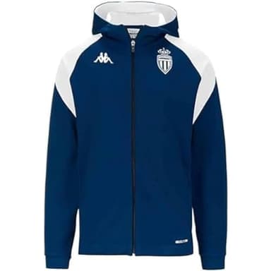 Kappa Sweat ARUFEOD 7 Monaco 23-24, Bleu/Blanc, XL, Homme