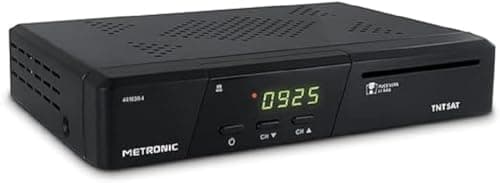 Metronic Décodeur TNT / TNTSAT Satellite Terminal HD PVR READY - TNT Gratuite Parabole Satellite Astra - avec Carte TNTSAT - Fonction Enregistreur TV - 441639