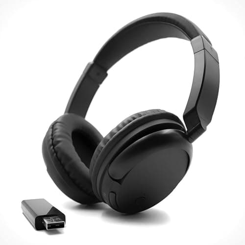 RETRADEKING Casque Sans Fil Bluetooth Au-dessus De L'oreille Pour Télévision Téléphone Portable Et PC, Casque Lire Bluetooth Stéréo HiFi Avec Son Des Basses Purs Pour Les Personnes âgées - Noir