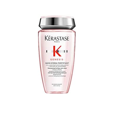 KÉRASTASE Genesis - Bain Hydra-Fortifiant - Shampoing Fortifiant Anti-Chute - Purifie & Renforce - Aminexil - Edelweiss & Racine de Gingembre - Cheveux Fins & Fragiles Sujets À La Chute - 250 ml