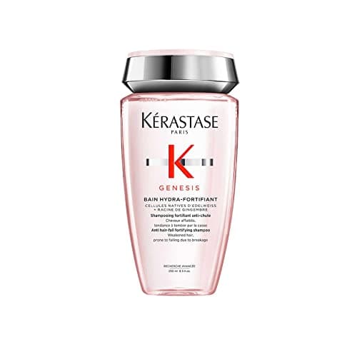 KÉRASTASE Genesis - Bain Hydra-Fortifiant - Shampoing Fortifiant Anti-Chute - Purifie & Renforce - Aminexil - Edelweiss & Racine de Gingembre - Cheveux Fins & Fragiles Sujets À La Chute - 250 ml