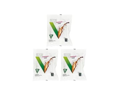 Hario 02 100-Count Coffee White Paper Filters, Set (Total of 300 Sheets) (Japan import) by Hario