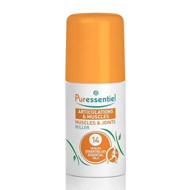 Puressentiel - Articulations et Muscles - Roller aux 14 Huiles Essentielles - Soulage les douleurs musculaires, articulaires et les courbatures – Dos, genoux, jambes du sportif - 75 ml