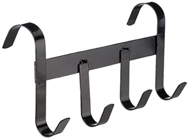 Kerbl Porte-Bridon avec 4 Crochets en Métal pour Cheval Noir, 1 Unité (Lot de 1)