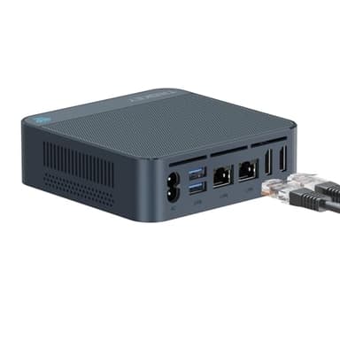 TRIGKEY Nouveau Mini hôte Twin Lake N150 d'Intel (jusqu'à 3,60 GHz) PC 11 Pro, 16 Go DDR4 500 Go M.2 SATA SSD, Mini Ordinateur de Bureau, Double HDMI, Deux Ports réseau, WiFi 5, BT 5.0, USB 3.2