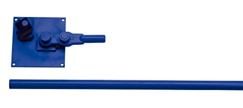 AUSONIA - 47244 CINTREUSE FER PLAQUE COUDEUSE À ÉTRIER AVEC MANCHE TUBULAIRE EXTRACTIBLE DE 100 CM, TREMPÉE DANS LES ZONES QUI S’USENT LE PLUS, ÉCROU TOURNANT DE BUTÉE DIAMÈTRE MAXIMUM 24 MM