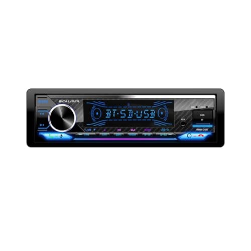 Caliber Autoradio Bluetooth 1DIN, Tuner FM, 4x100W, USB/Micro SD, Charge 2.1A, Aux-in, Mains Libres, Micro Externe, Sortie RCA, Profondeur 110mm, MP3/WMA/APE/FLAC