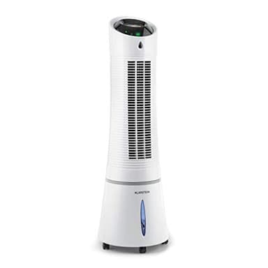 Klarstein Rafraichisseur d'Air Mobile 5 en 1 par Evaporation avec Humidificateur, Ventilateur, Ioniseur, Sans Évacuation, Mode Nuit, 45W, Débit d'Air de 180m³/h