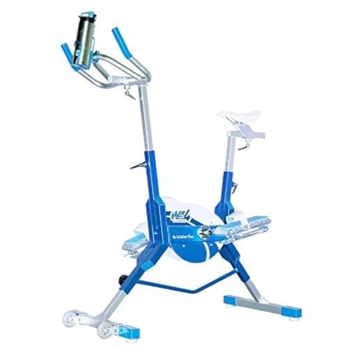 Aquabike Aluminium WR4 WX-WR4A - Vélo de Piscine Tonifiant - Résistance Hydraulique - Réglages Faciles - Utilisation Pieds Nus - Prof. 1,1-1,6m - WX Water Flex Water Fitness Expert