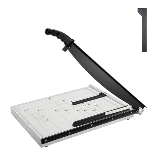 VEVOR Massicot A3 Coupe Papier Capacité 15 Feuilles à la Fois Guillotine Papier Largeur de Coupe 45,7 cm Massicot Cisaille avec Dispositif de Sécurité Coupe Précise pour Bureau Imprimerie École Studio