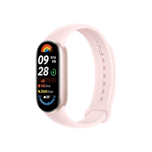 Xiaomi Smart Band 9 Mystic Rose | Écran AMOLED 1,62'' | Écran Tactile, Tracker Multisport, Suivi d'activité, Moniteur de fréquence Cardiaque | Connectivité Bluetooth