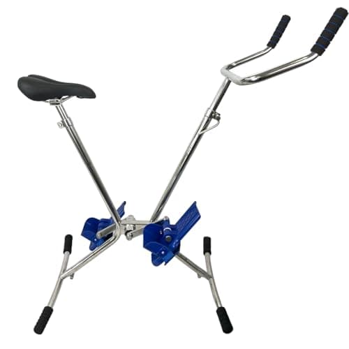 WaterClip - AquaBike Acier Inoxydable - Vélo de Piscine léger - Hauteur réglable - Prof 1m10 à 1m20