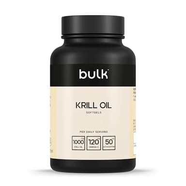 Bulk Gélules d'huile de krill, 500 mg, paquet de 60, l'emballage peut varier
